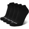 Ankle Compression Socks (2 Pairs) - Solid Black - Crucial Compression