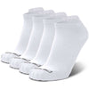 Ankle Compression Socks (2 Pairs) - Solid White - Crucial Compression