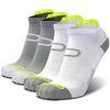 Ankle Compression Socks (2 Pairs) - White/Gray - Crucial Compression