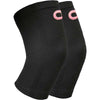 Knee Compression Sleeve (Pair) - Black/Pink - Crucial Compression